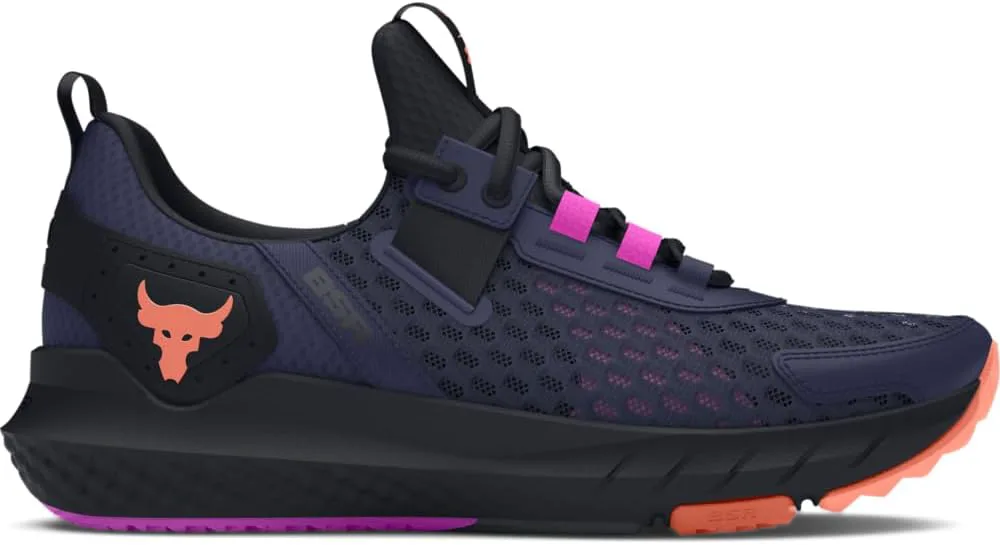 Детские кроссовки Under Armour Project Rock Blood Sweat Respect, темно-синий/черный/оранжевый — фото 3