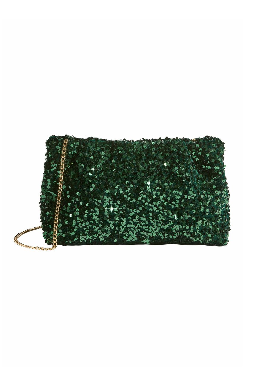 

Клатч Friends Like These MINI SCRUNCH , Silver Glitter/Green