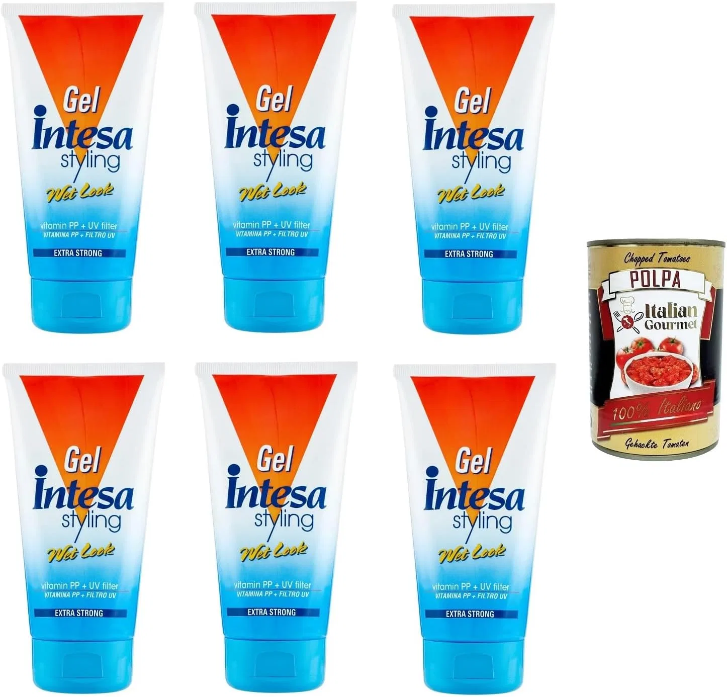 Гель для волос «Wet Look Extra Strong» от INTESA, 6 шт. ‎Italian Gourmet E.R.