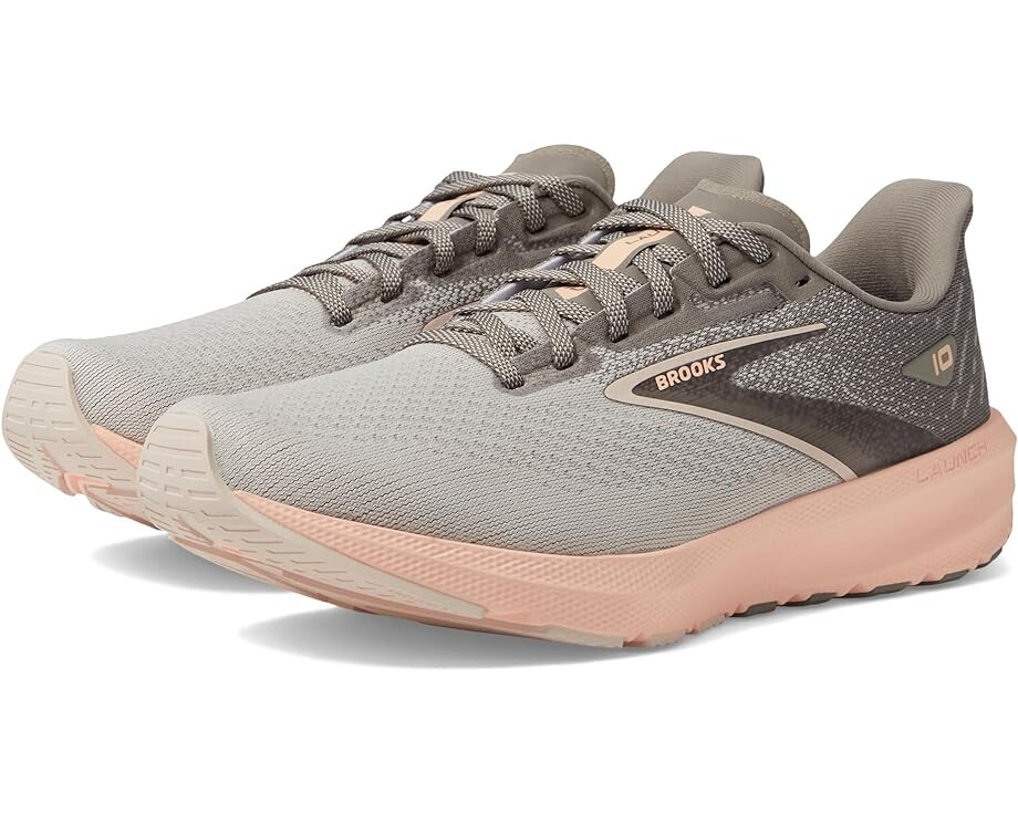 

Кроссовки Brooks Launch 10, цвет Grey/Crystal Grey/Pale Peach