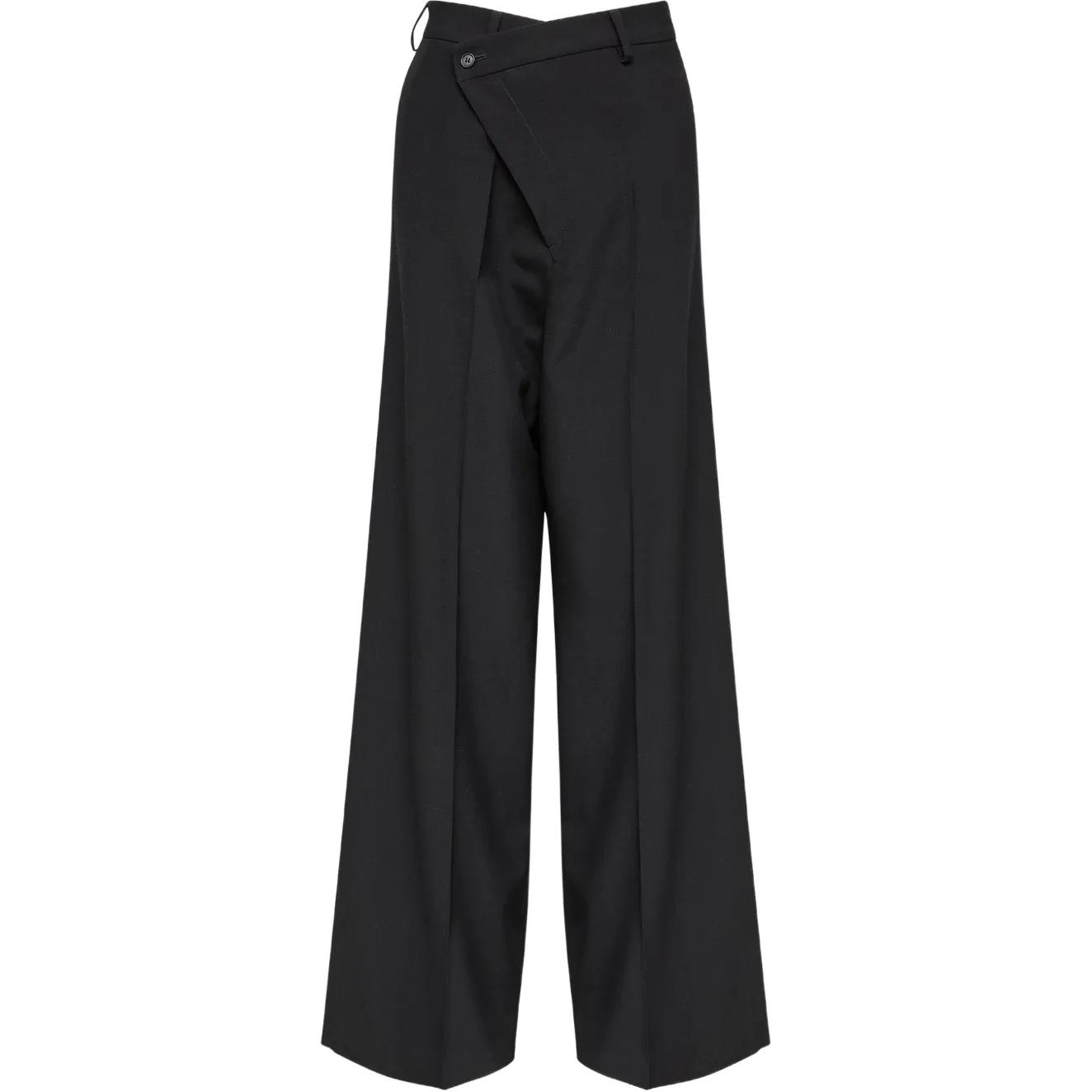 

Брюки с асимметричным кроем MM6 Maison Margiela, черный