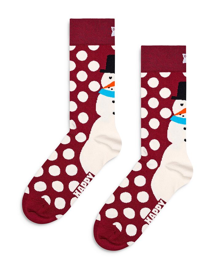

Носки Jumbo Snowman Crew Happy Socks, красный