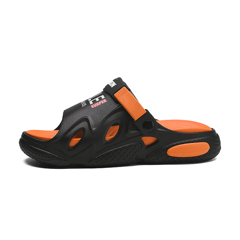 

CariteSport Износостойкие слайдеры унисекс черно-оранжевые, цвет Black Orange