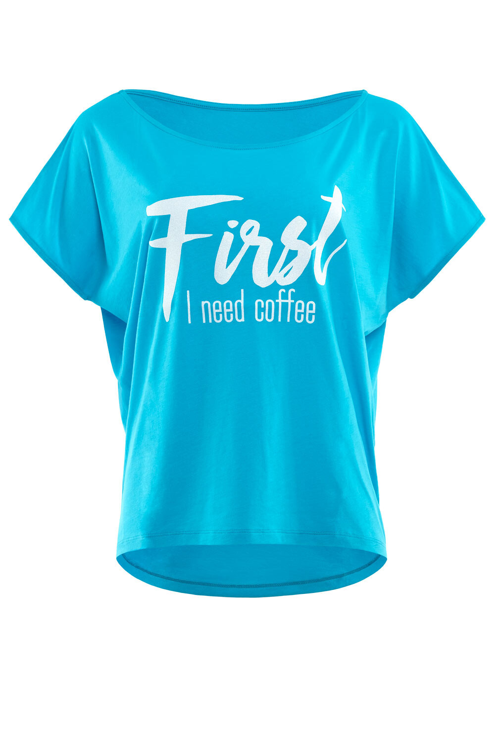 

Спортивная футболка Winshape Kurzarmshirt Ultra Light mit Glitzer Aufdruck MCT002, цвет sky blue/glitzer/weiß