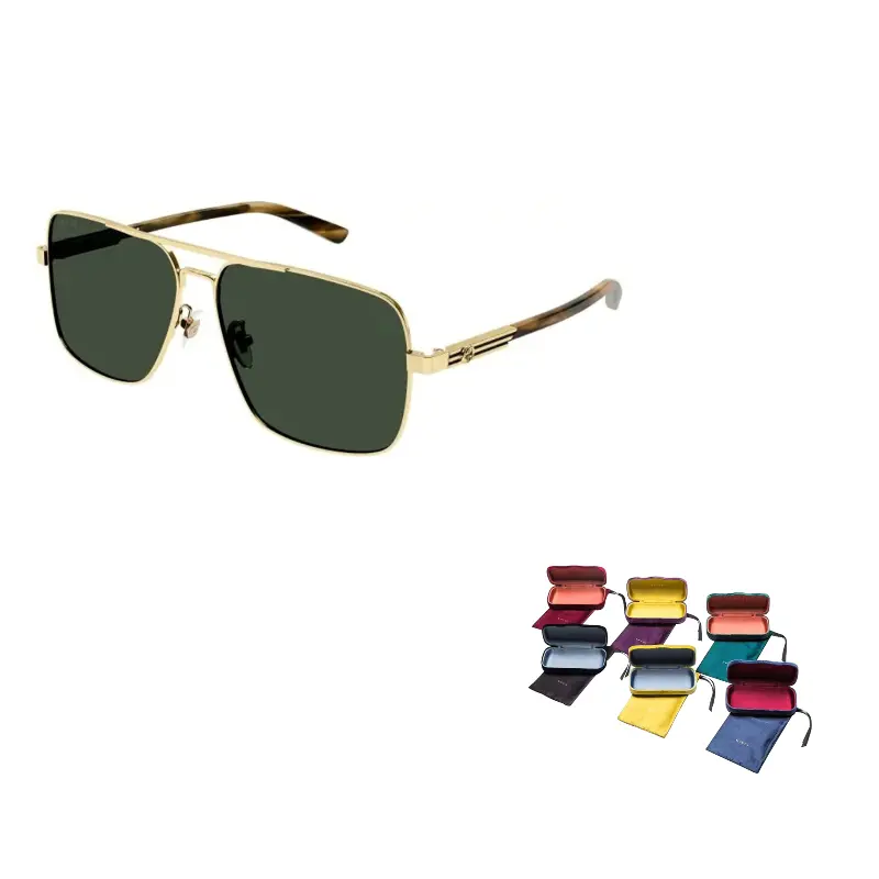 

GUCCI Авиаторские оправы для солнцезащитных очков, Green