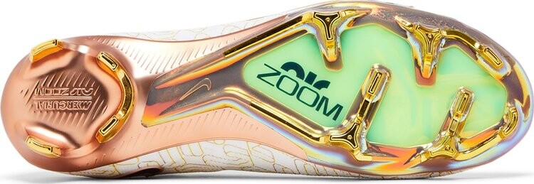 Кроссовки Zoom Mercurial Superfly 9 Elite FG 'United Golden Pack', белый — фото 4