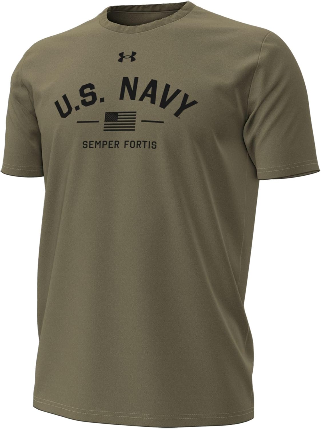 

Under Armour US Navy мужская футболка Performance Cotton, Federal Tan, Синий, Under Armour US Navy мужская футболка Performance Cotton, Federal Tan