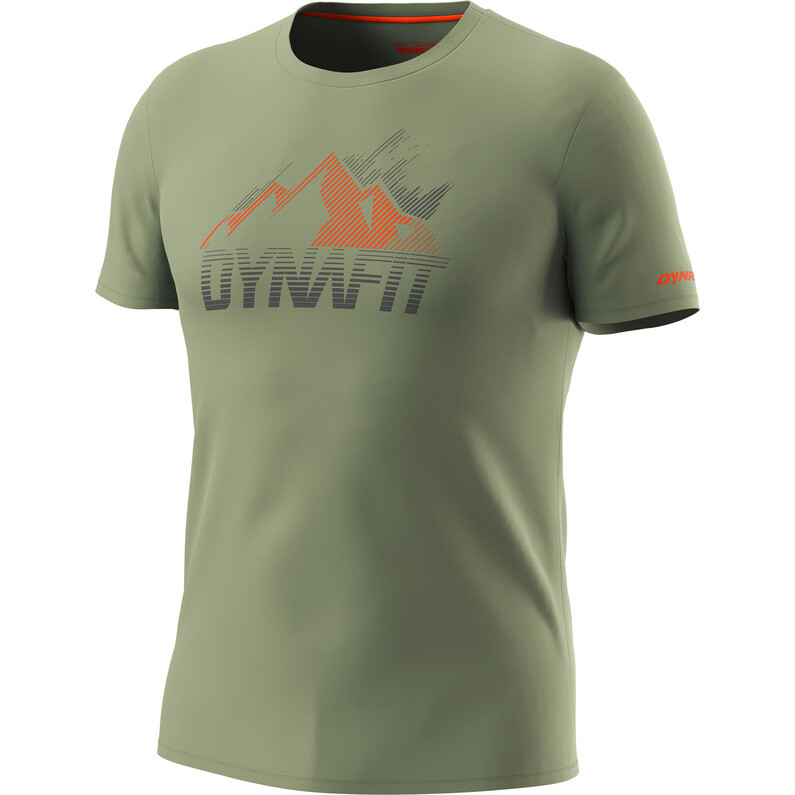 

Мужская футболка с рисунком Transalper Dynafit, оливковый