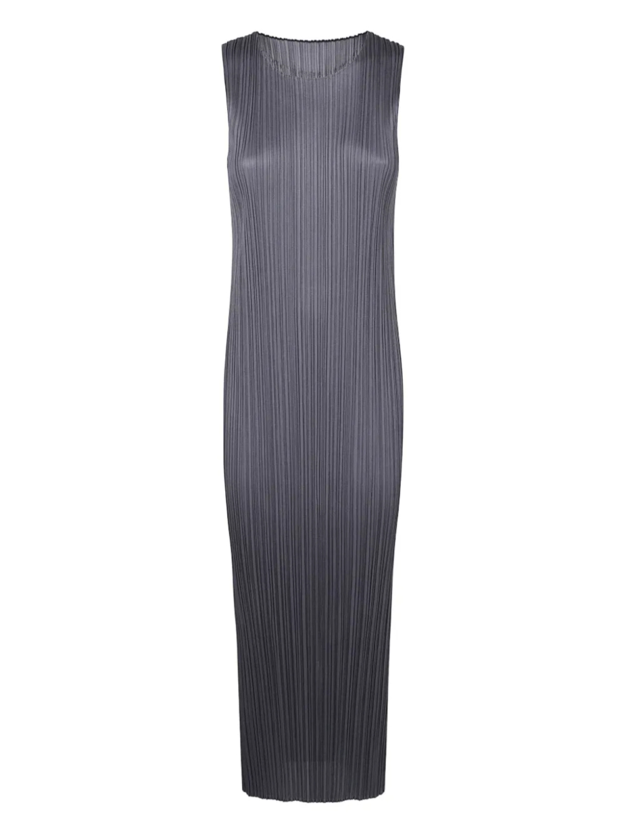 

Платье с эффектом плиссе Pleats Please Issey Miyake, серый