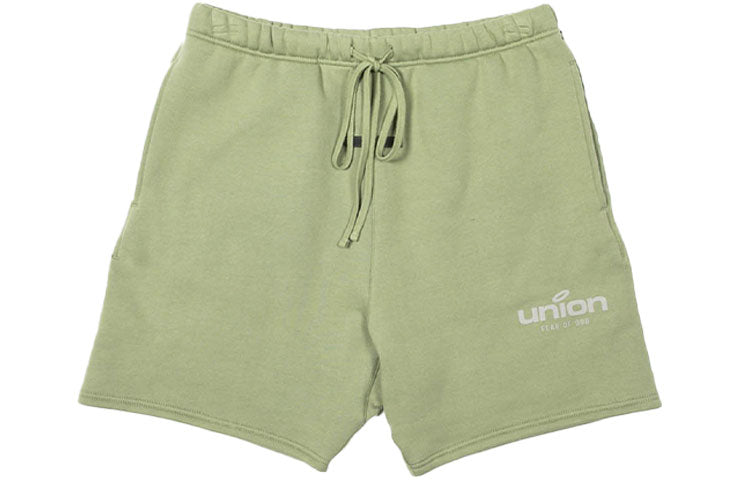 Спортивные шорты Fear of God Essentials x Union LA FW21 Vintage Short Army FOG-FW21-087, зеленый — фото 2