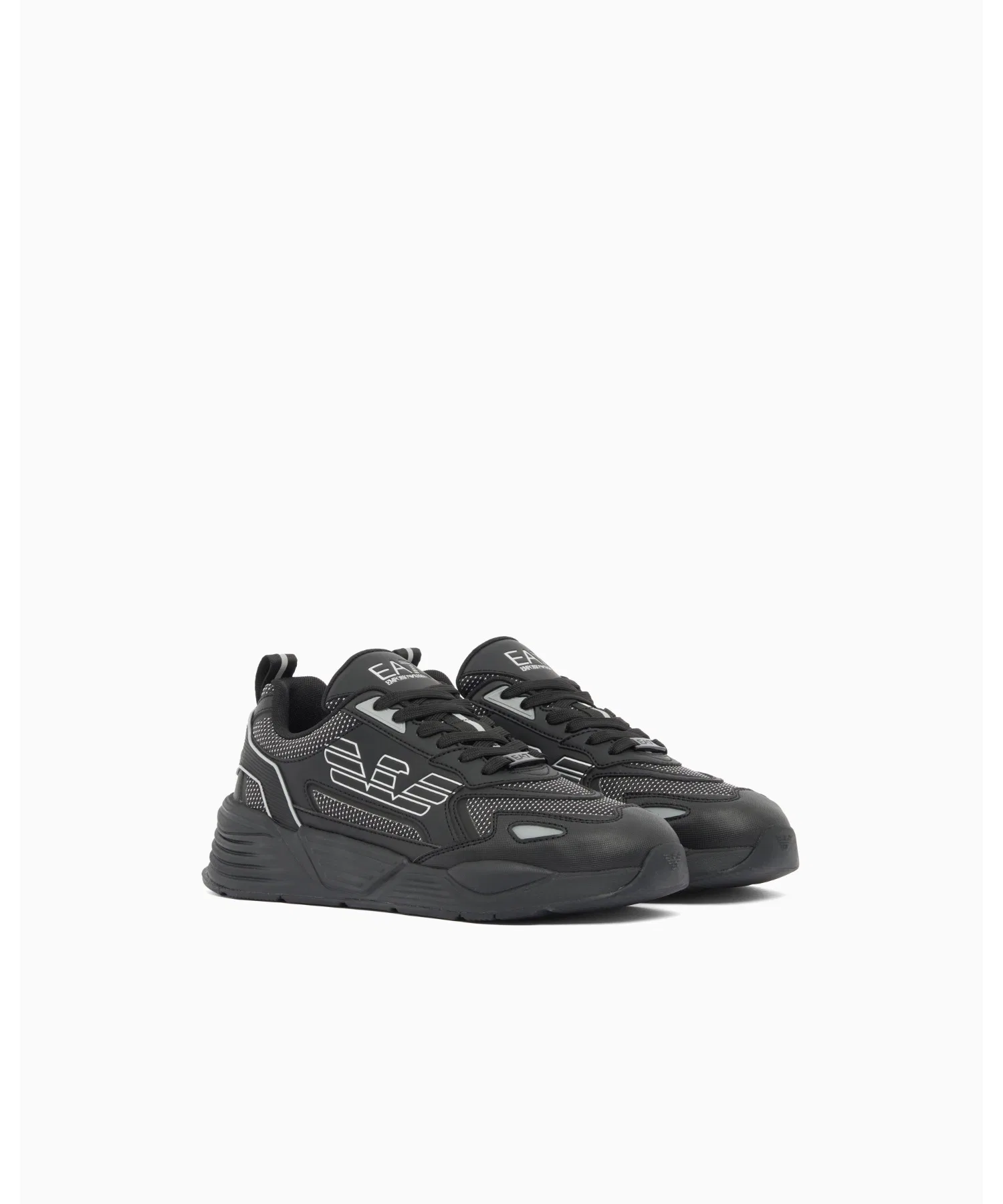 Мужские кроссовки Emporio Armani EA7 Ace Runner чёрные — фото 3