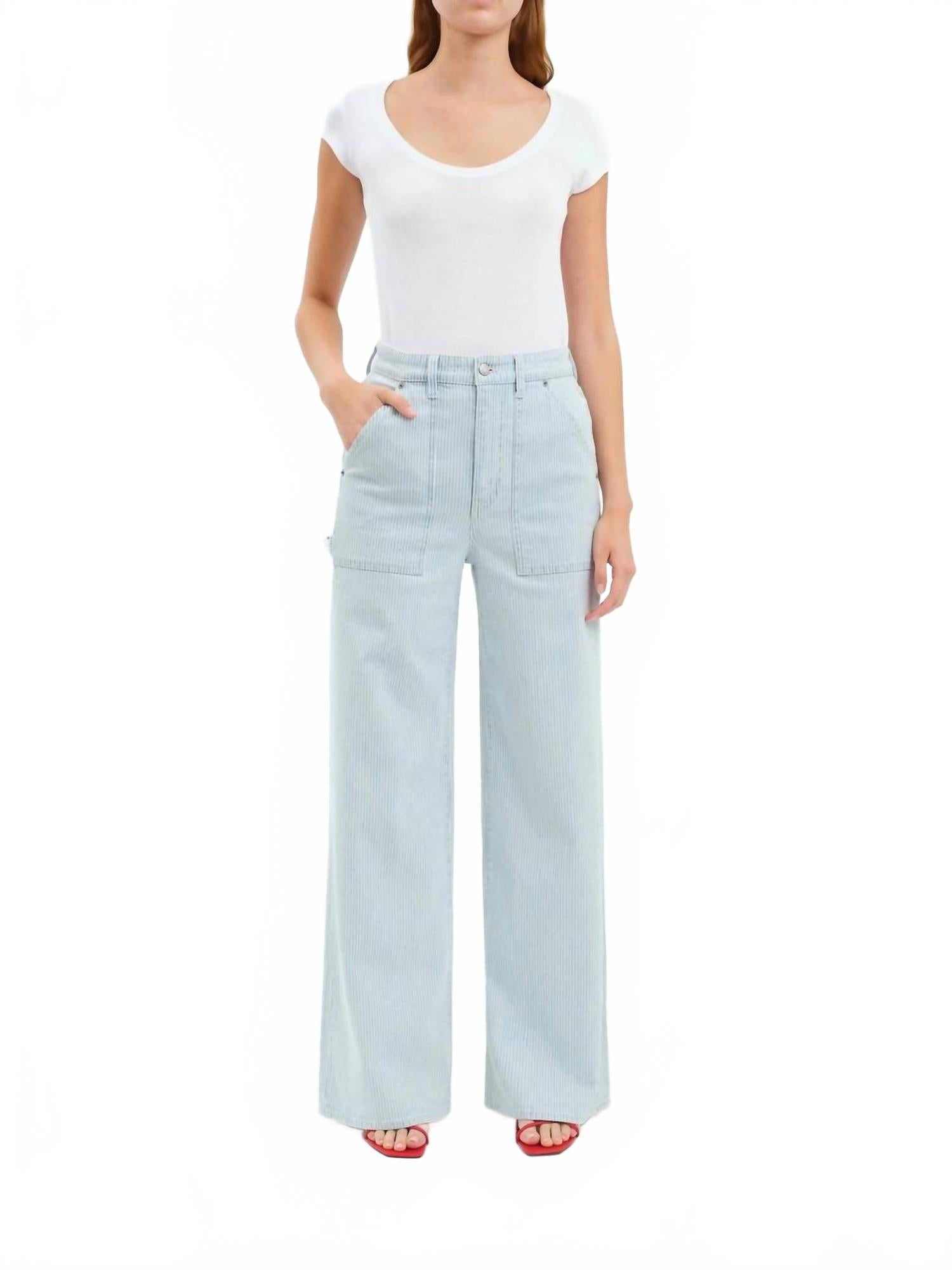 

Синие штаны в полоску Far Out Utility Bell DAZE