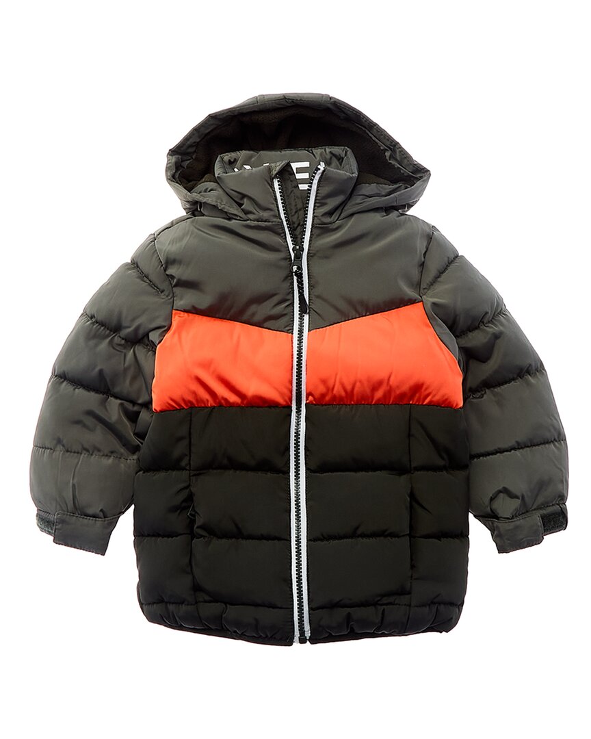 

Куртка-пуховик Perry Ellis Colorblock, зеленый