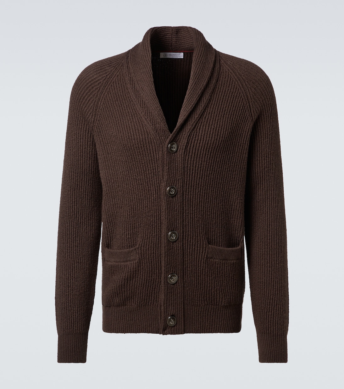 

Хлопковый кардиган с рубчиком Brunello Cucinelli, C2559