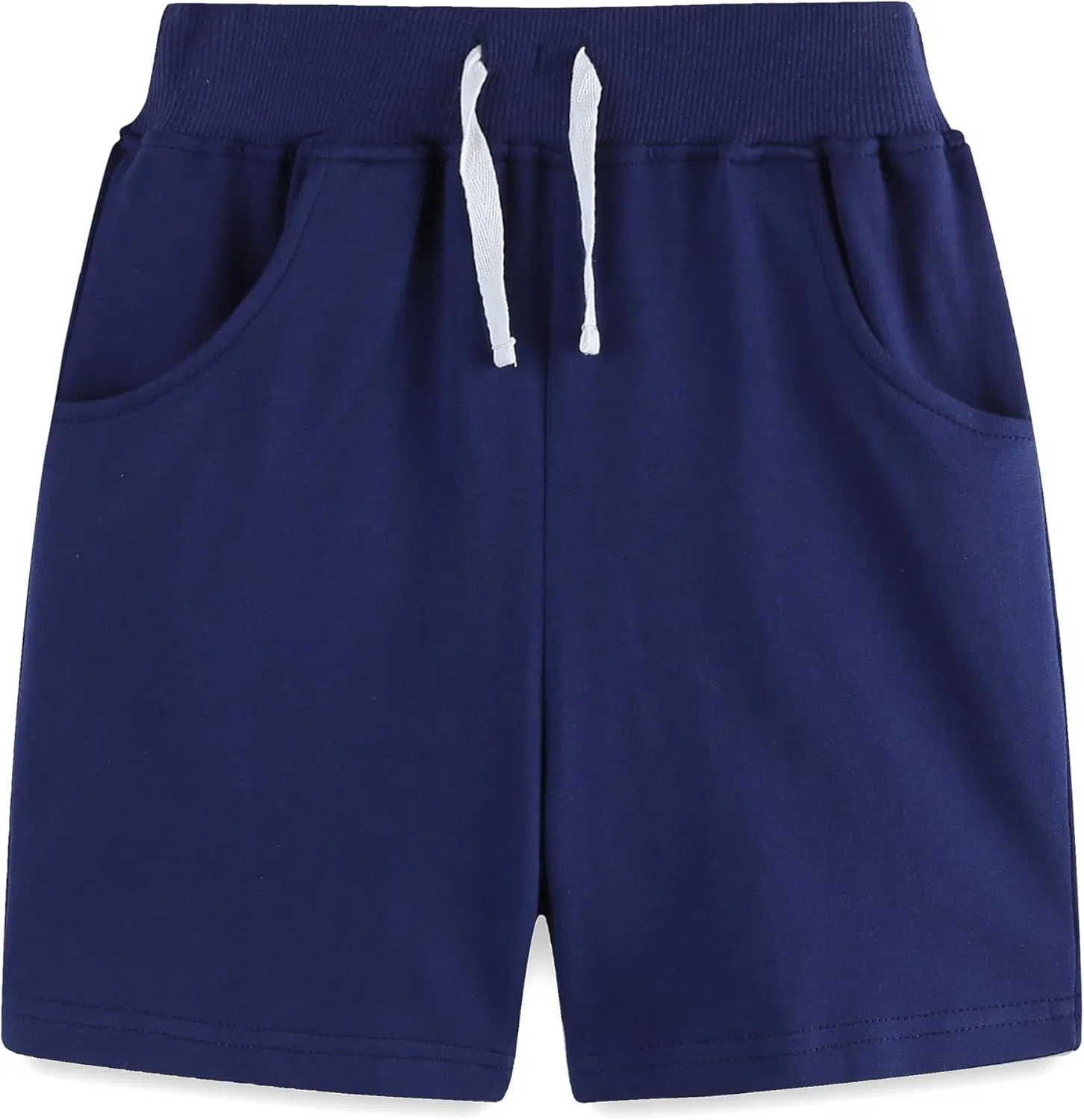 Шорты для мальчиков AMIYAN, хлопковые с карманами, Navy Blue