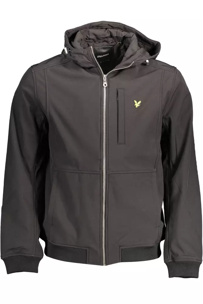 

Черная мужская куртка из полиэстера Lyle & Scott