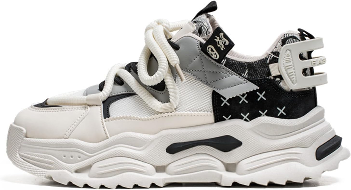 

Мужские повседневные спортивные теннисные кроссовки для ходьбы, массивные модные кеды, тренировочные кроссовки Spwagym, черный/бежевый