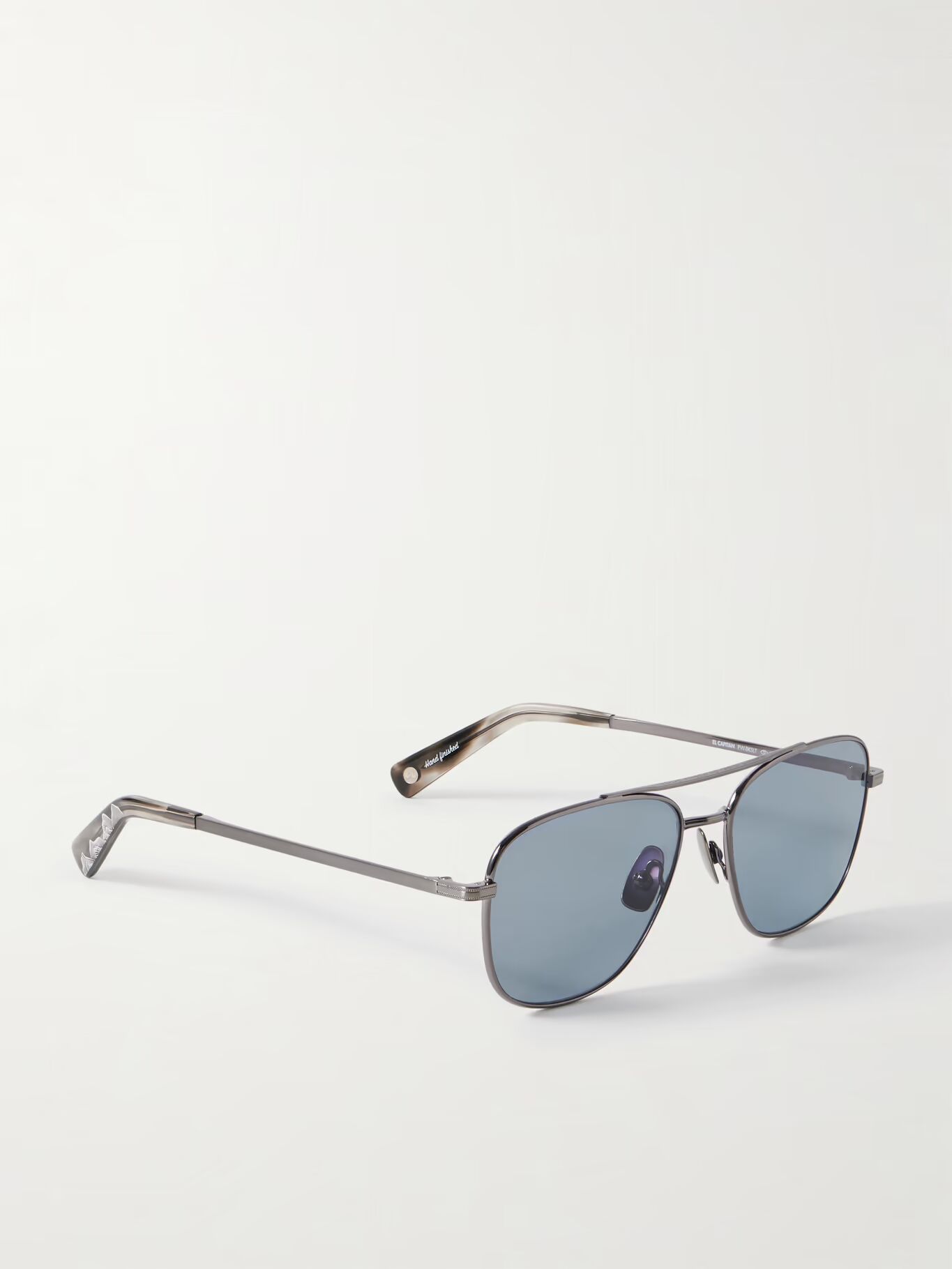 

Солнцезащитные очки El Capitan Aviator-Style Gunmetal-Tone GARRETT LEIGHT CALIFORNIA OPTICAL, серый