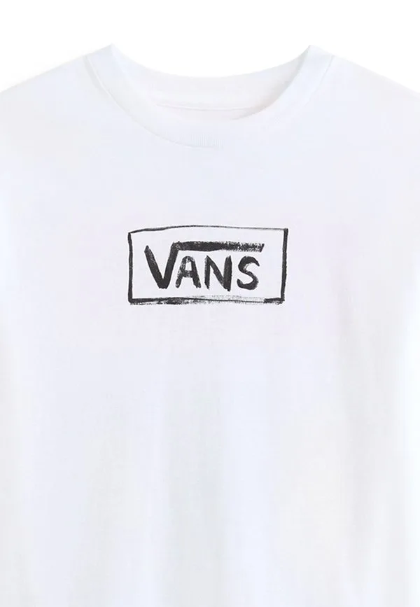 Футболка с принтом на холсте Vans, White — фото 3