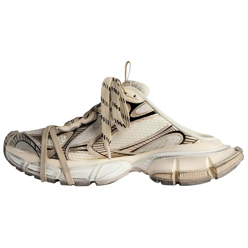 Женские сабо Balenciaga 3XL Closed Toe, бежевый