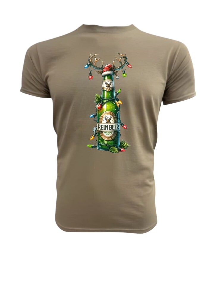 

Футболка PAULGOS Herren T-Shirt, Weihnachtsbier, песочный