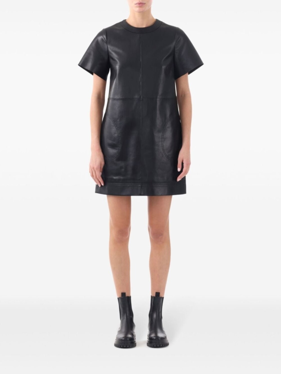 

Jason Wu Collection кожаное мини-платье, черный