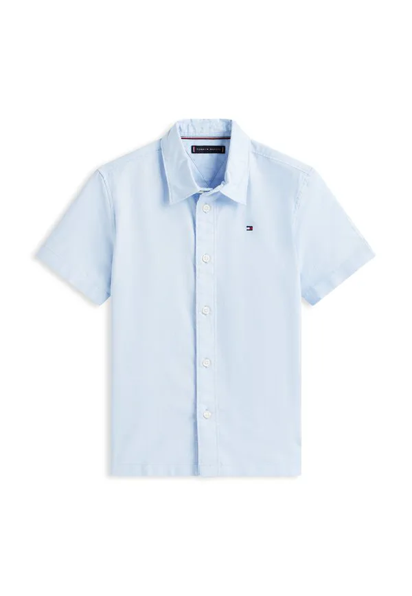 Рубашка-Оксфорд с коротким рукавом и вышивкой флага. Tommy Hilfiger, Sweet Blue — фото 4