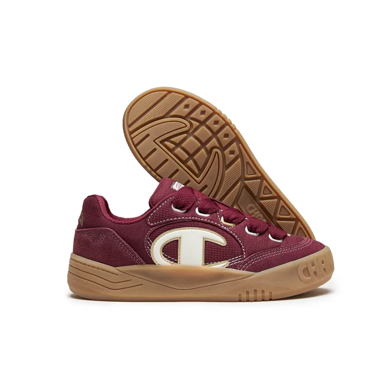 Кроссовки скейтбордические Champion Saddle Red/Milk White — фото 3