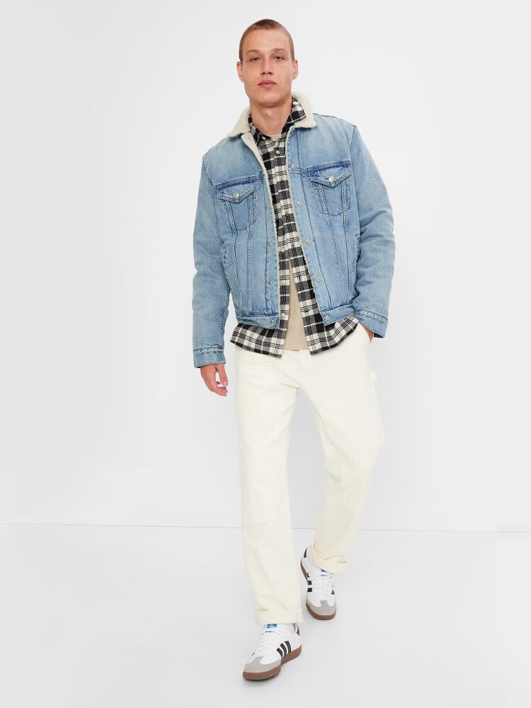 

Утепленная джинсовая куртка Gap, синий