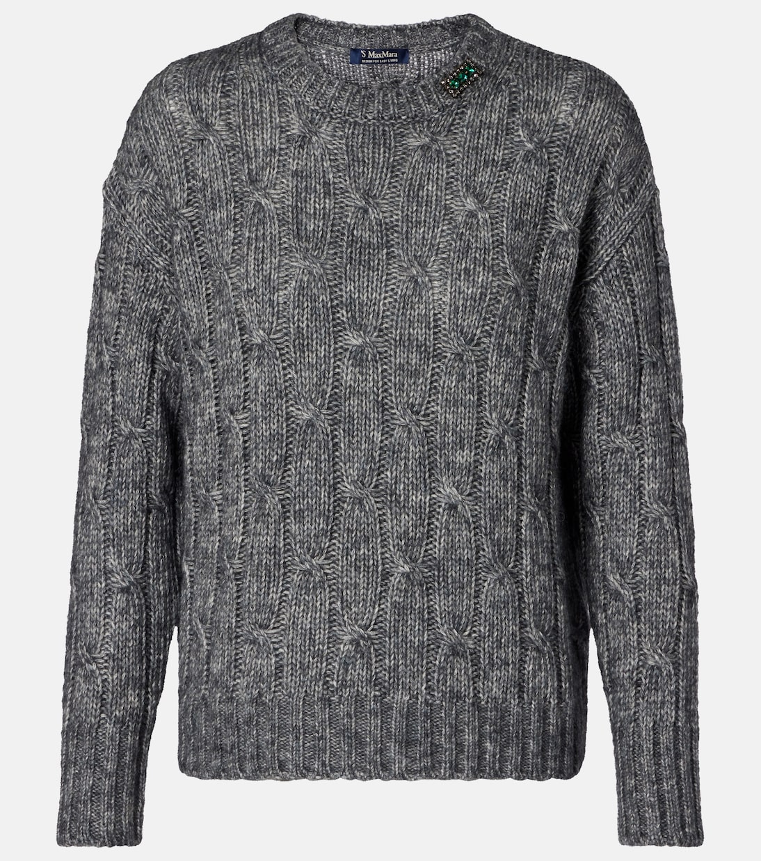 

Свитер из хлопка, альпаки и шерсти S Max Mara, Graphite