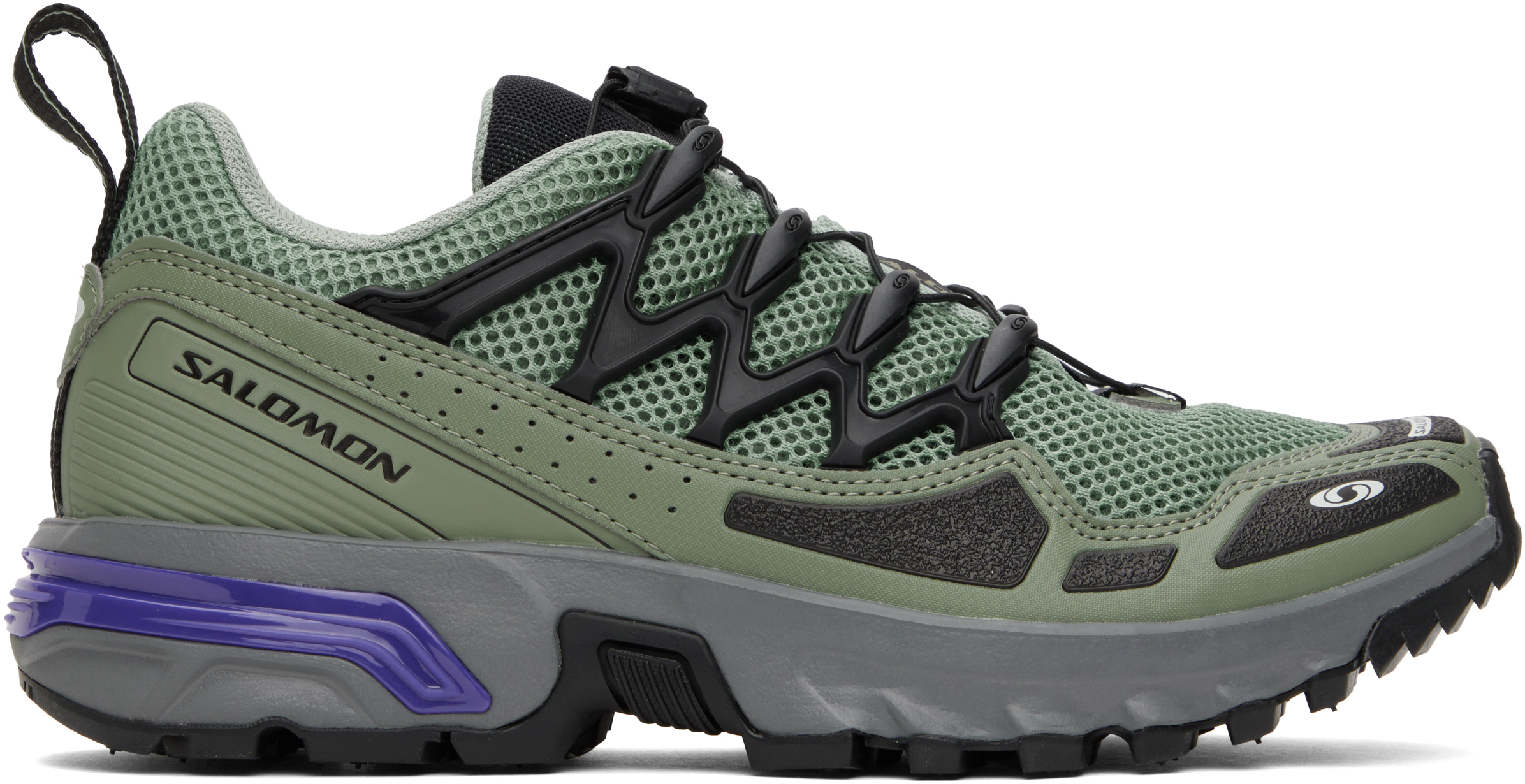 

Кроссовки ACS OG цвета хаки Salomon, Green milieu/Agave green/Liberty