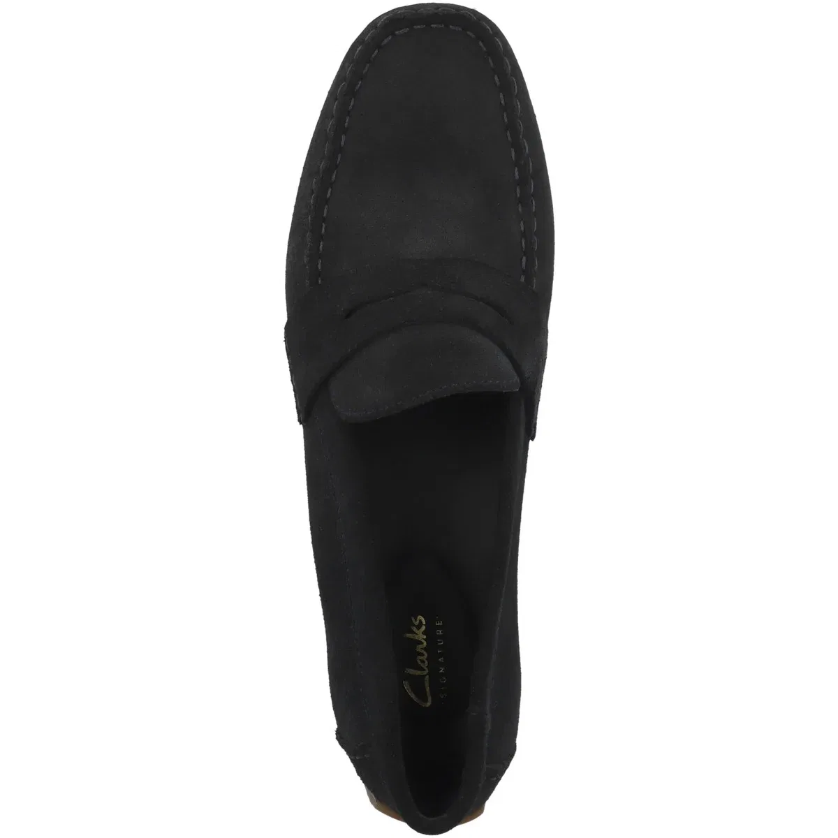 Слипперы из нубука Clarks, темно-синие — фото 2