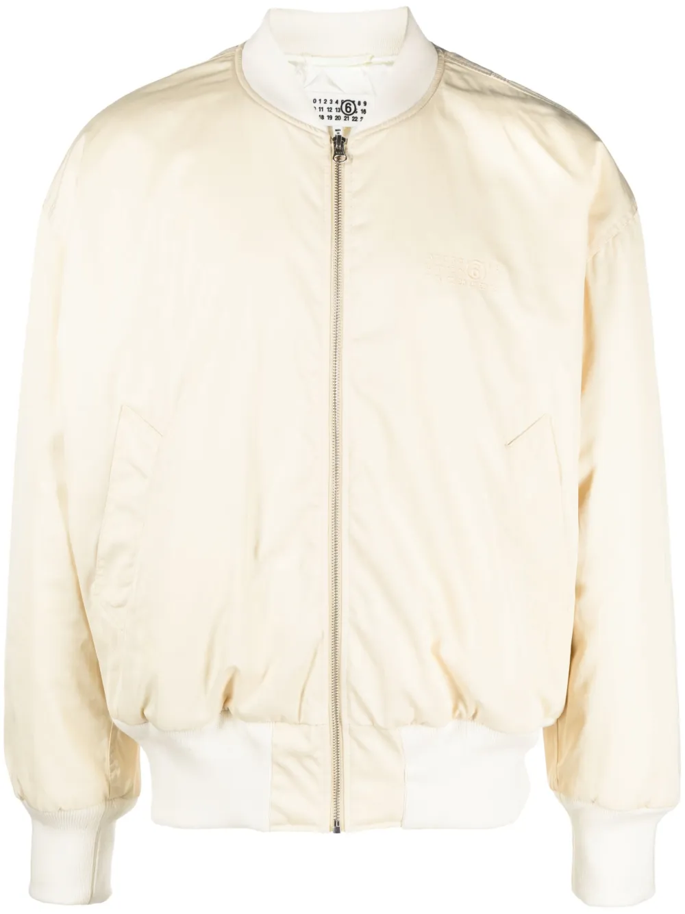 

Бомбер с вышитым логотипом MM6 Maison Margiela, нейтральный