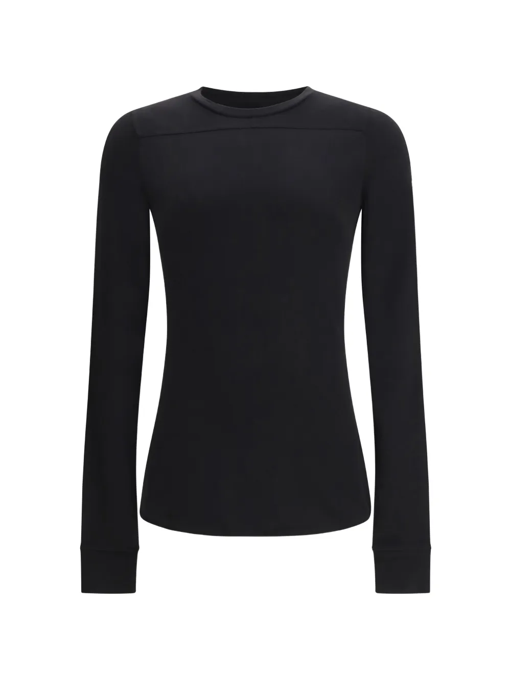 

Длинносливная футболка с планкой Moncler + Rick Owens, черный