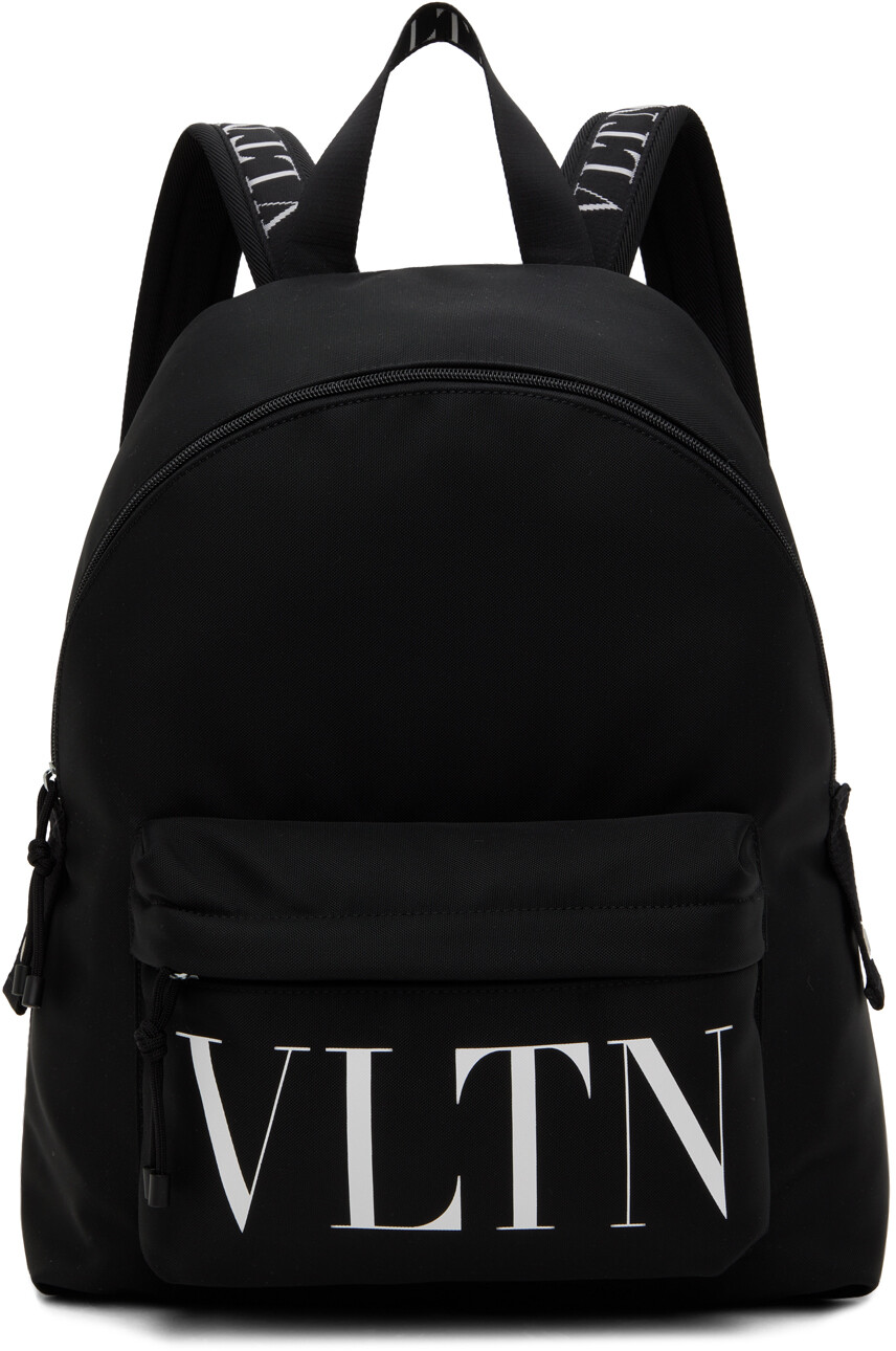 

Черный нейлоновый рюкзак с надписью VLTN Valentino Garavani