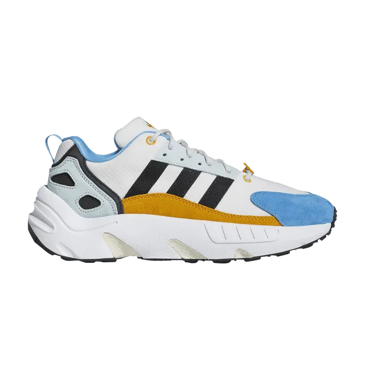 

Кроссовки ZX 22 Boost 'White Pulse Blue Gold', белый