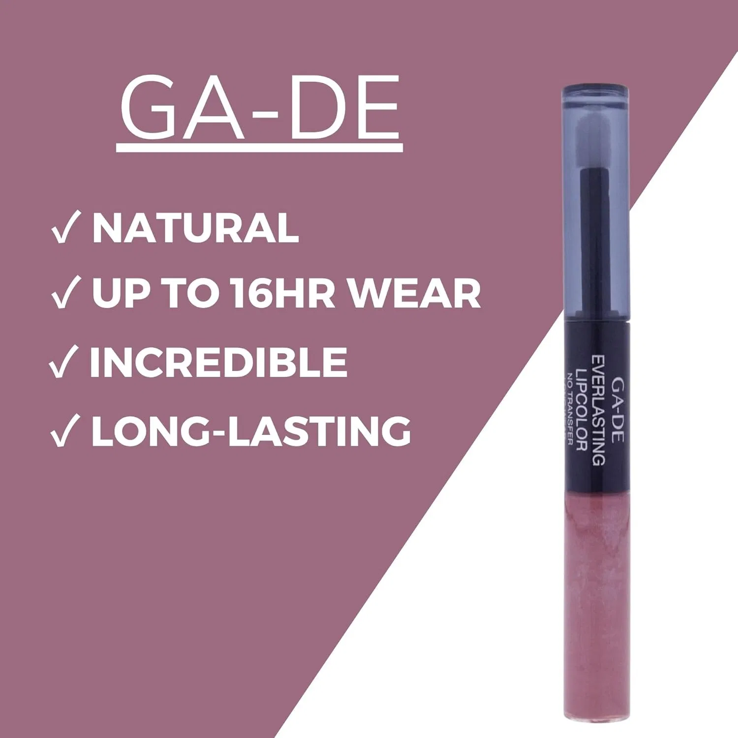 Матовая помада GA-DE Everlasting Lip Color 93 full coverage 0.8 oz свежий нюд — фото 3
