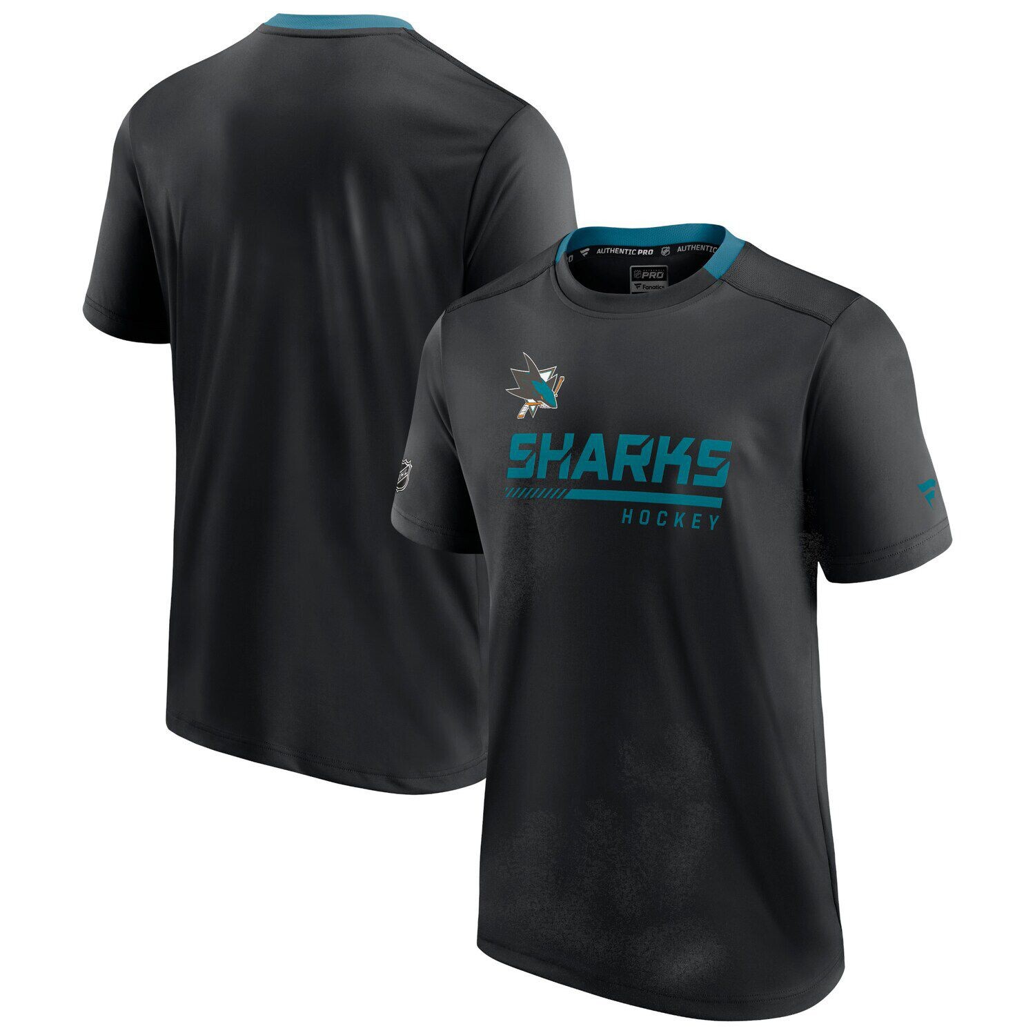 

Мужская черная футболка с логотипом Fanatics San Jose Sharks Authentic Pro Locker Room, Черный, Мужская черная футболка с логотипом Fanatics San Jose Sharks Authentic Pro Locker Room