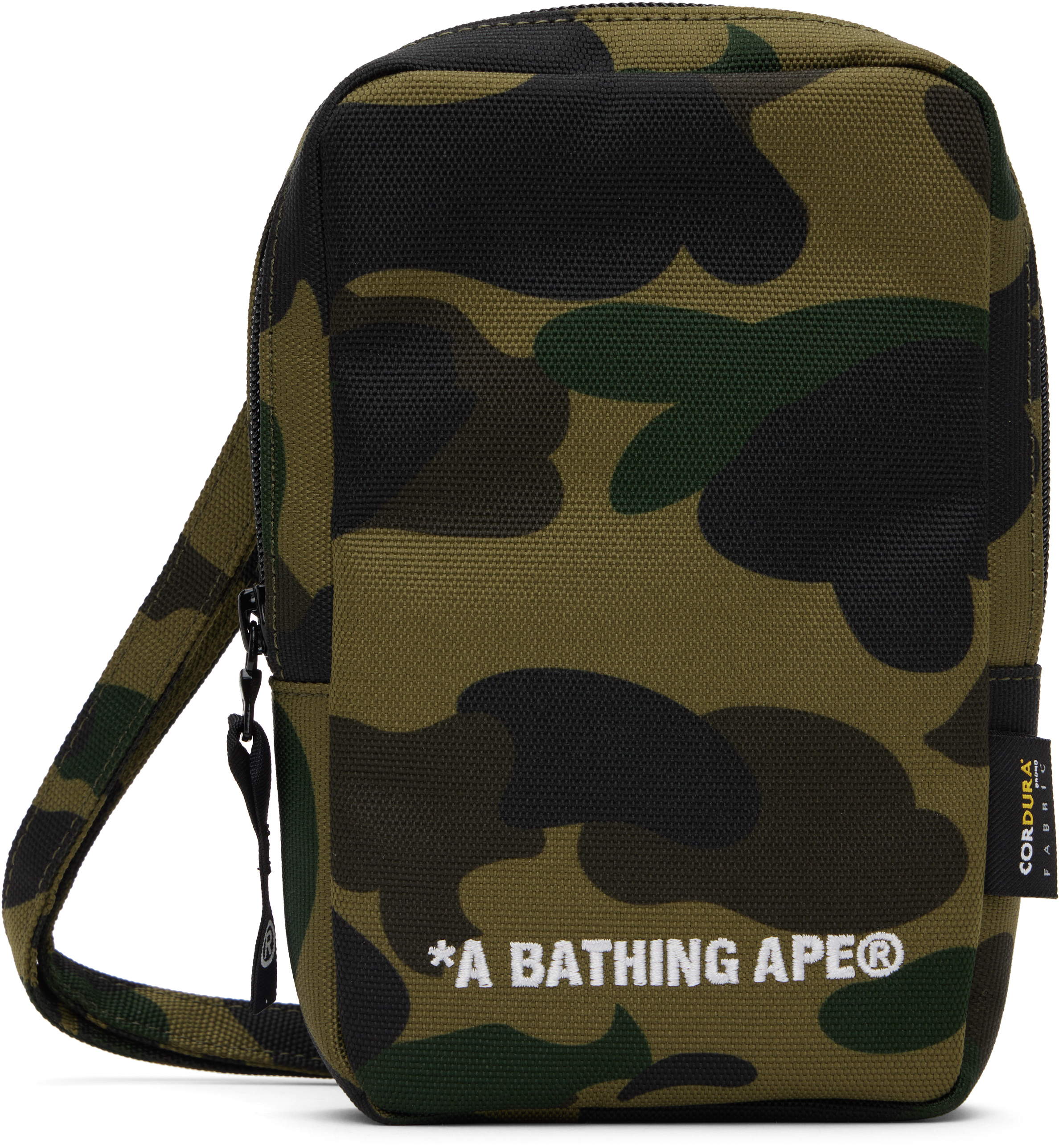 

Сумка через плечо для телефона из кордуры цвета хаки 1st Camo BAPE, Green