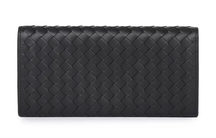 

Кошелёк из телячьей кожи унисекс чёрный Bottega Veneta