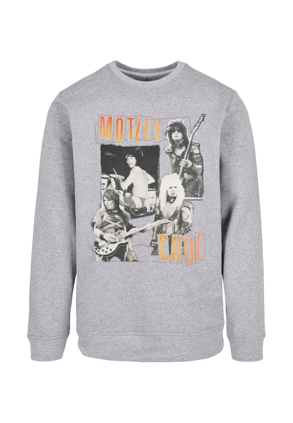 

Толстовка MOTLEY CRUE VINTAGE PUNK COLLAGE CREWNECK Merchcode, светло-серый