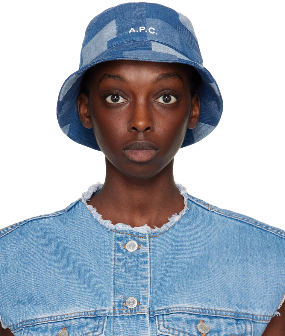 

Шляпа-ведро Blue Mark A.P.C., Washed indigo