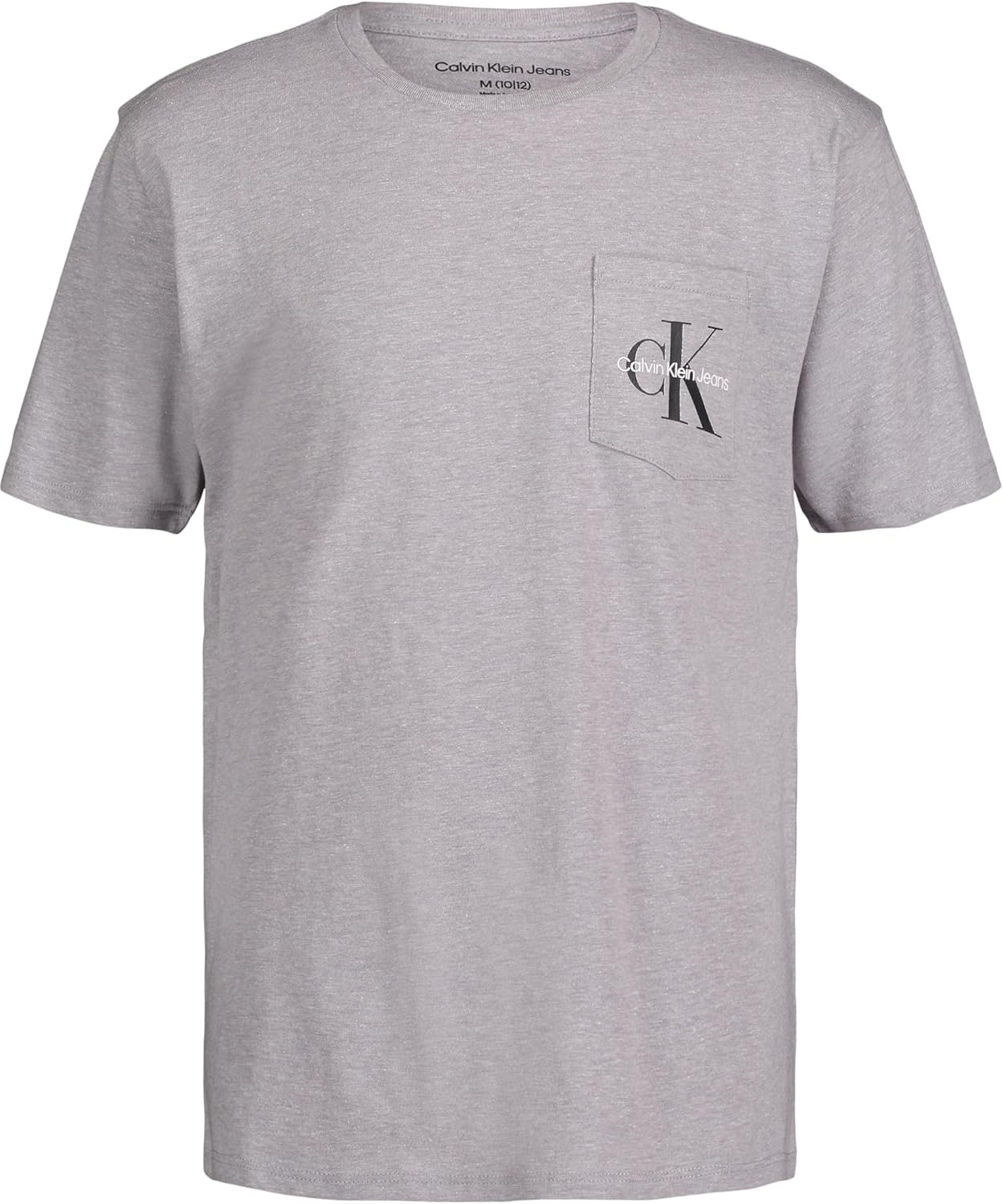 

Футболка Calvin Klein Boys с коротким рукавом, карманом, логотипом и круглым вырезом, мягкая, удобная, свободного кроя, Classic Grey, Серый, Футболка Calvin Klein Boys с коротким рукавом, карманом, логотипом и круглым вырезом, мягкая, удобная, свободного 