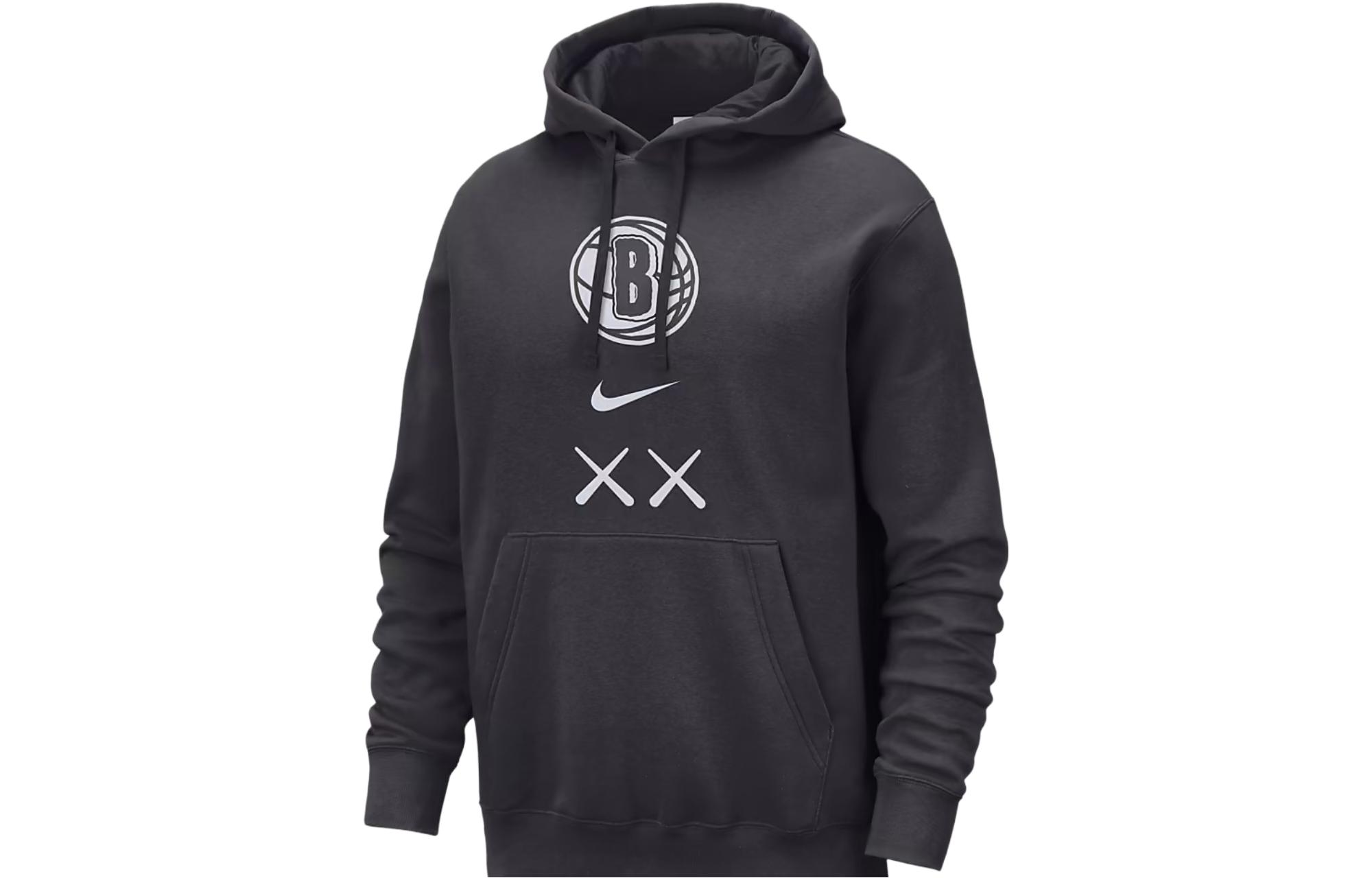X Kaws Club Fleece City Edition Свитшер Унисекс Dark Smoke Gray Nike — фото 2