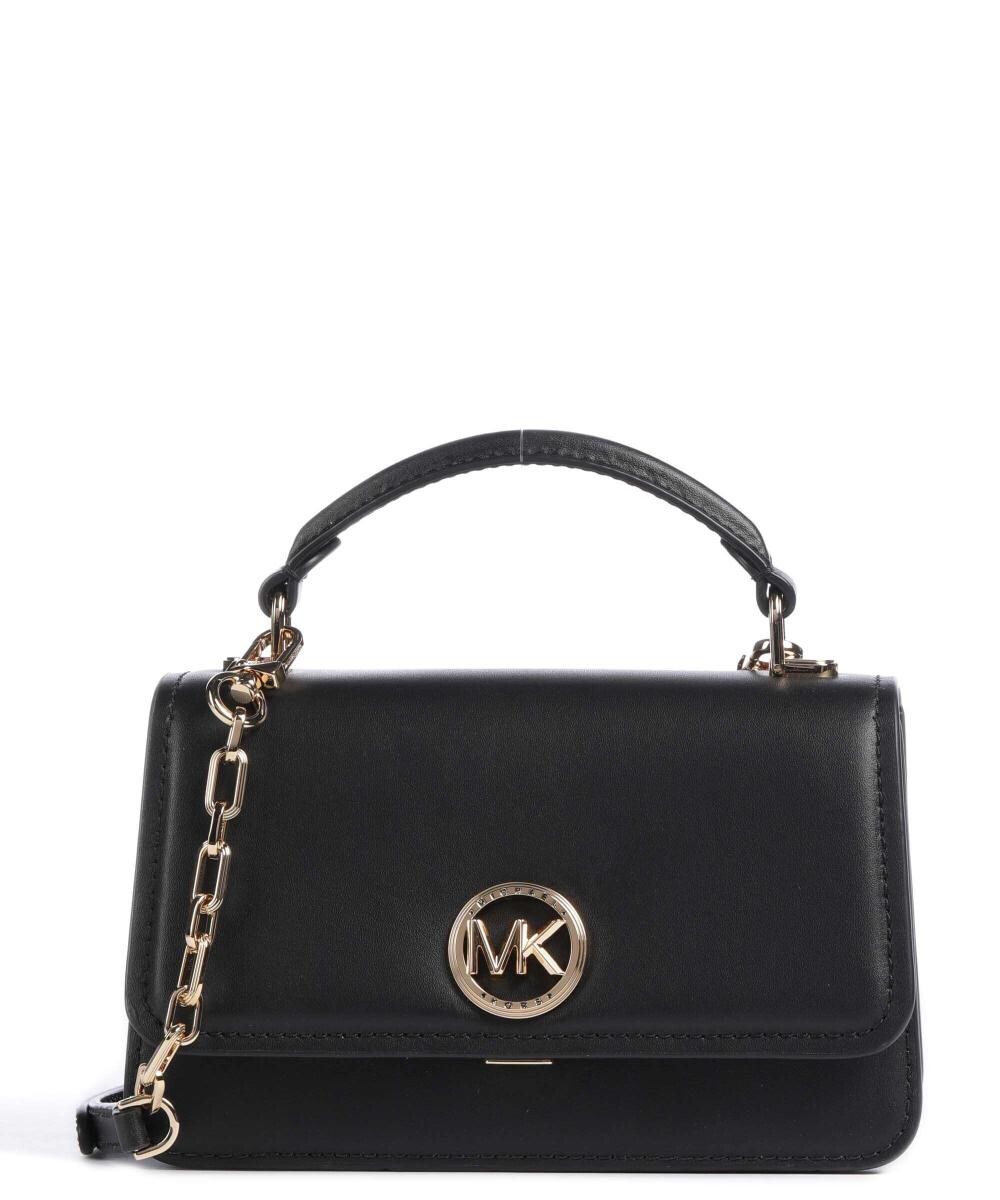 

Сумка через плечо Delancey из мелкозернистой яловой кожи Michael Kors, черный