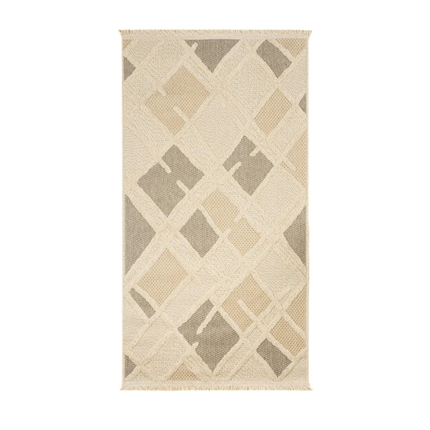 

Ковер для прихожей Focus 3 Ковер машинной работы - Бежевый - 80x150 см Koridor Halı