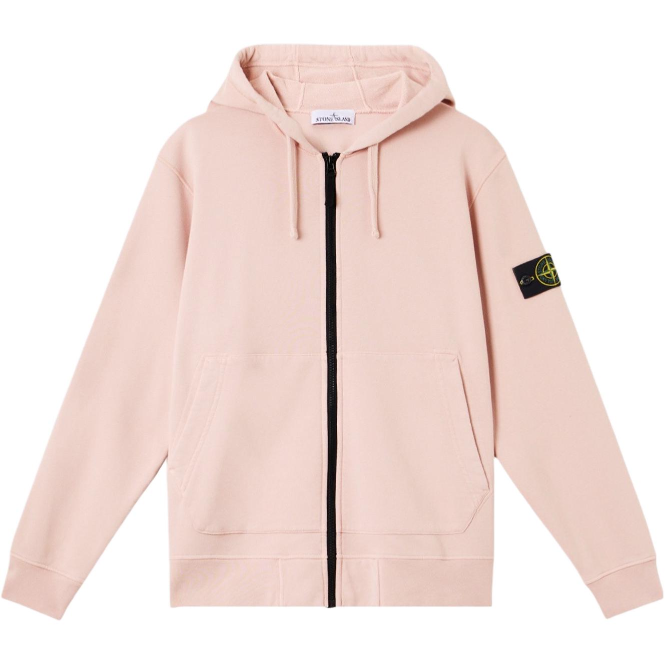 

STONE ISLAND Детская флисовая толстовка с капюшоном, Pink