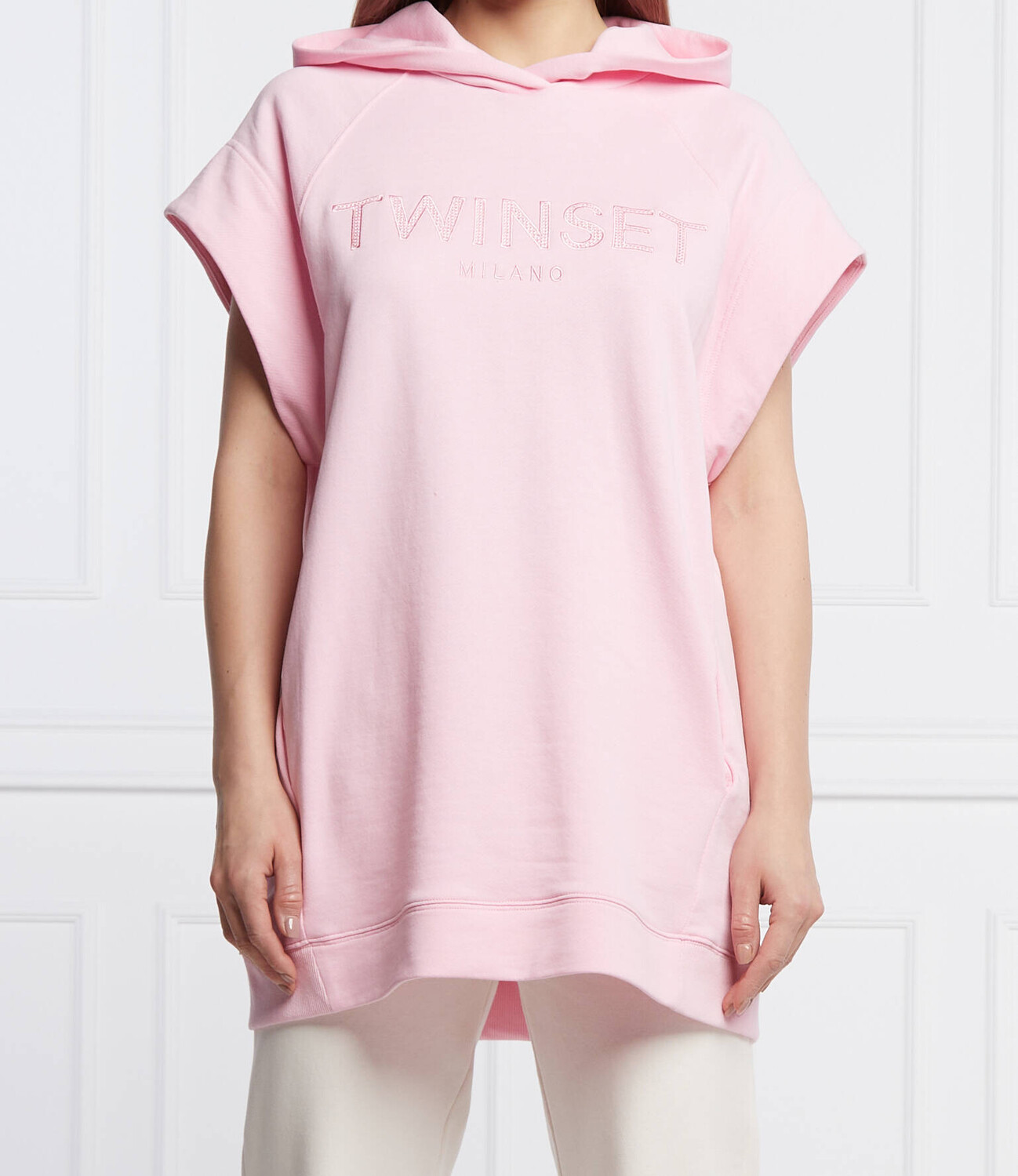

Толстовка TWINSET relaxed fit, роза