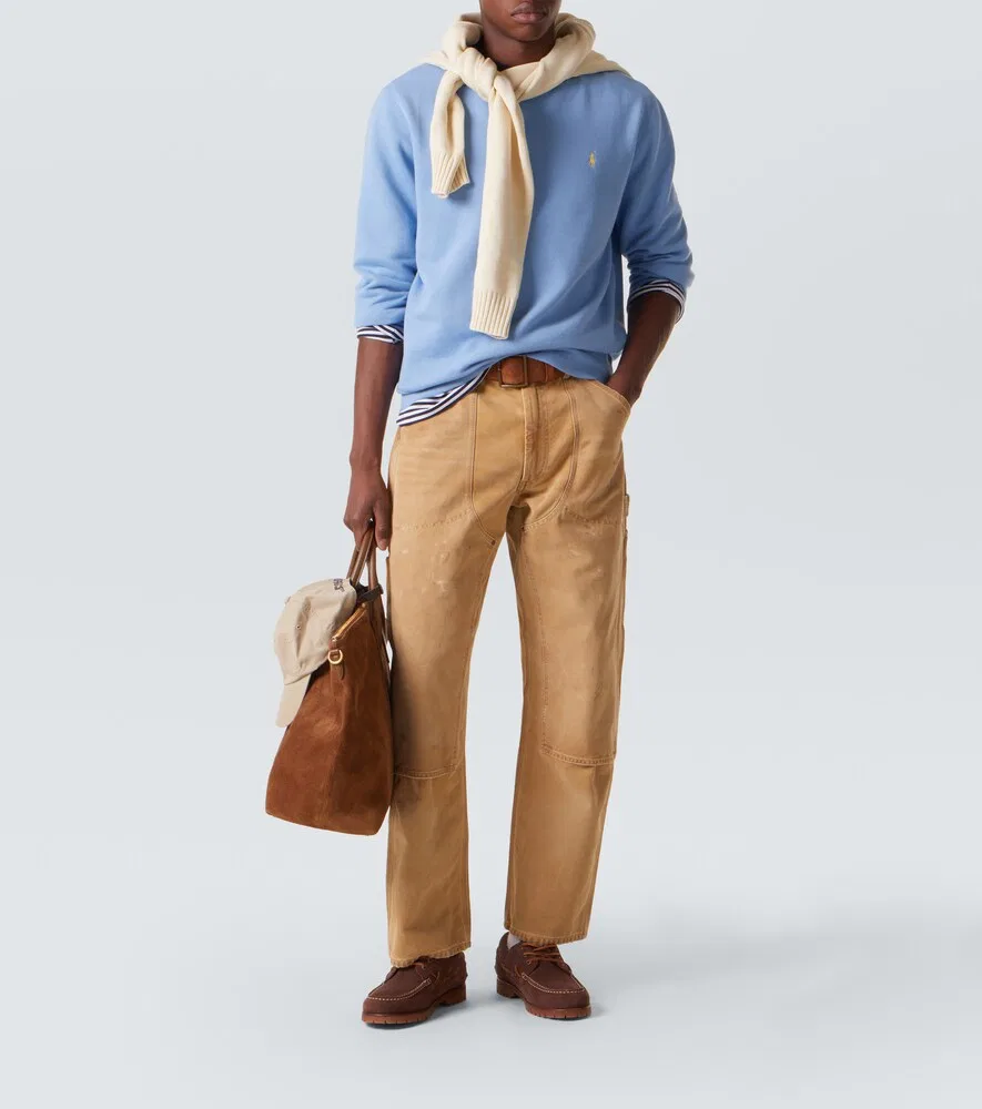Толстовка из смесовой хлопковой ткани Polo Ralph Lauren, синий — фото 2