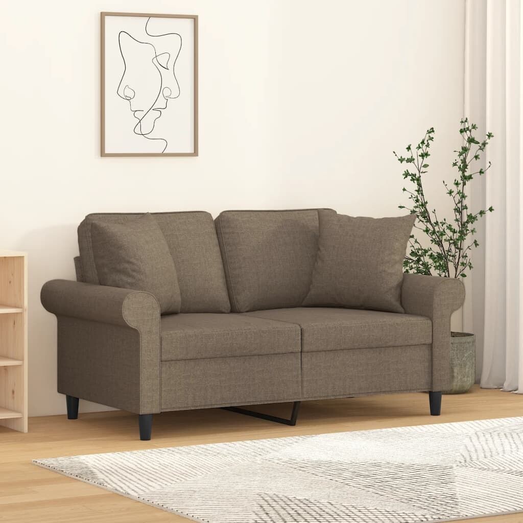 

The Living Store Декоративные подушки 2 шт. Серо-коричневый 40х40 см. ткань.